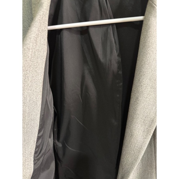 Express Women's 1 Button Blazer Jacket Sz 12 Gray Coat Career - Picture 4 of 5